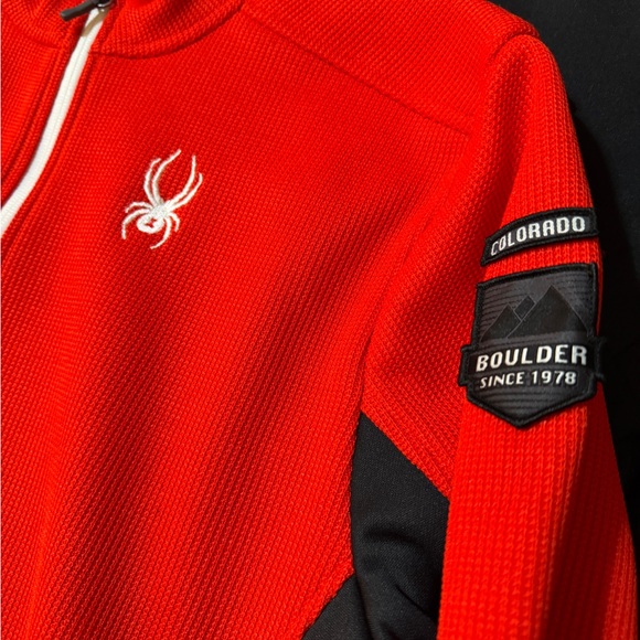 Spyder Red Quarter-Zip Pullover - Picture 2 of 7